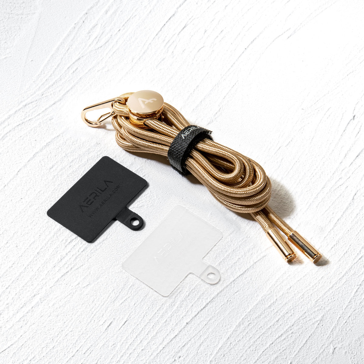 NORE Phone Lanyard set with Connector Patch Card | METALLIC Collection - AERILA
